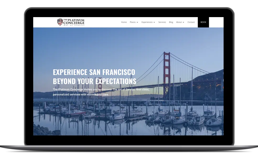 The Platinum Concierge website project