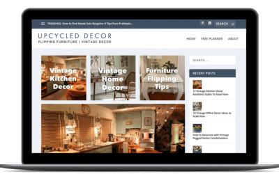 A Fresh Spin on the Vintage Vibe: Revamping UpcycledDecor.com
